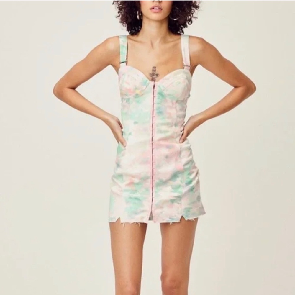 For love and lemons tie dye dress NWT